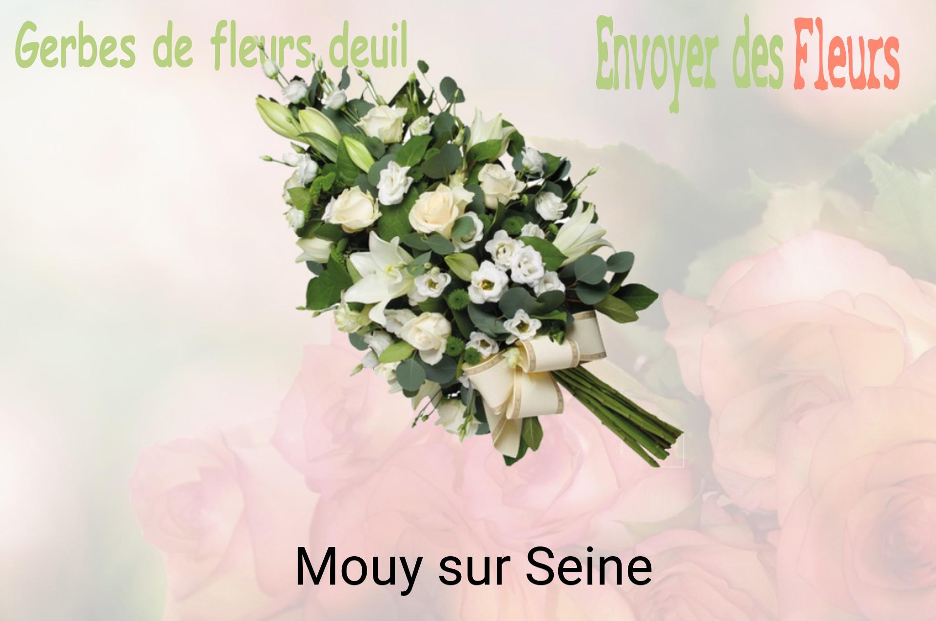 Gerbe de fleurs de deuil livrée à Mouy-sur-Seine